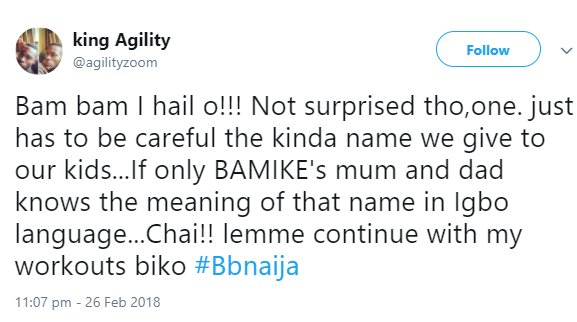 Only Igbo people will understand this tweet about Big brother Naija