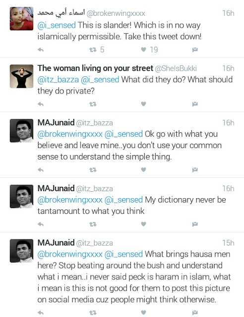 Photo of young girl giving another girl a peck on the cheek is "pure homosexuality" says Nigerian Muslim man