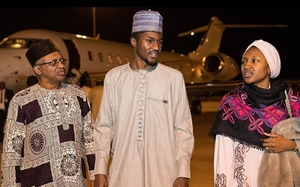 Yusuf Buhari received on arrival from further treatment in Germany