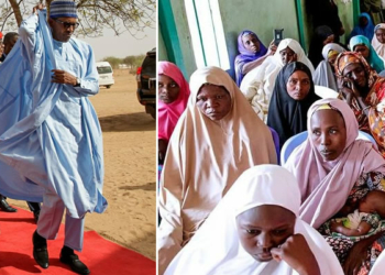 President Buhari visits Dapchi school