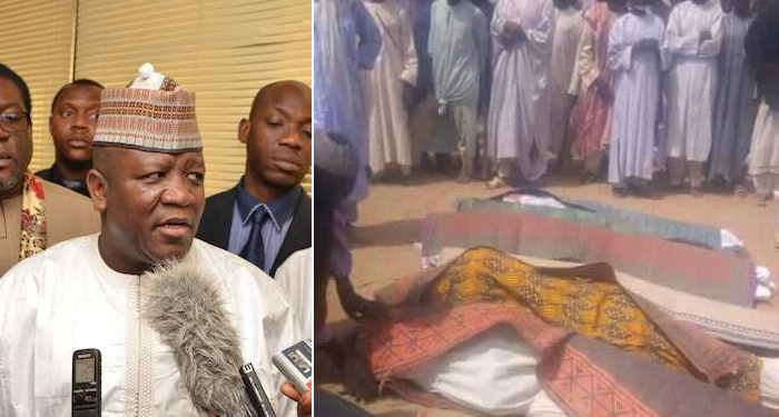 Zamfara State Gov. Abdulaziz Yari, Corpse of victims killed during theattack