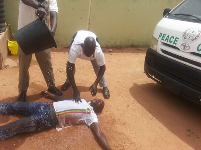 Video: Peace Corps Nigeria officer allegedly faints upon hearing news of President Buhari