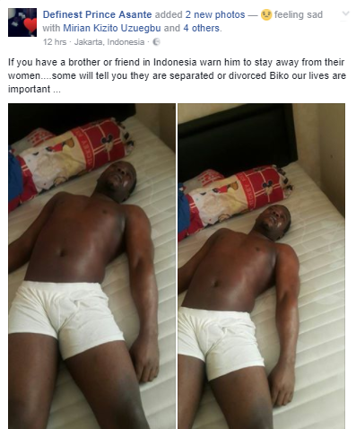 Nigerian man allegedly dies in Indonesia after sleeping with a married woman 