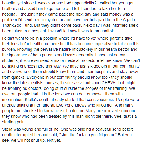 Schoolgirl dies in Benue state after being operated on by a lab scientist posing as a doctor