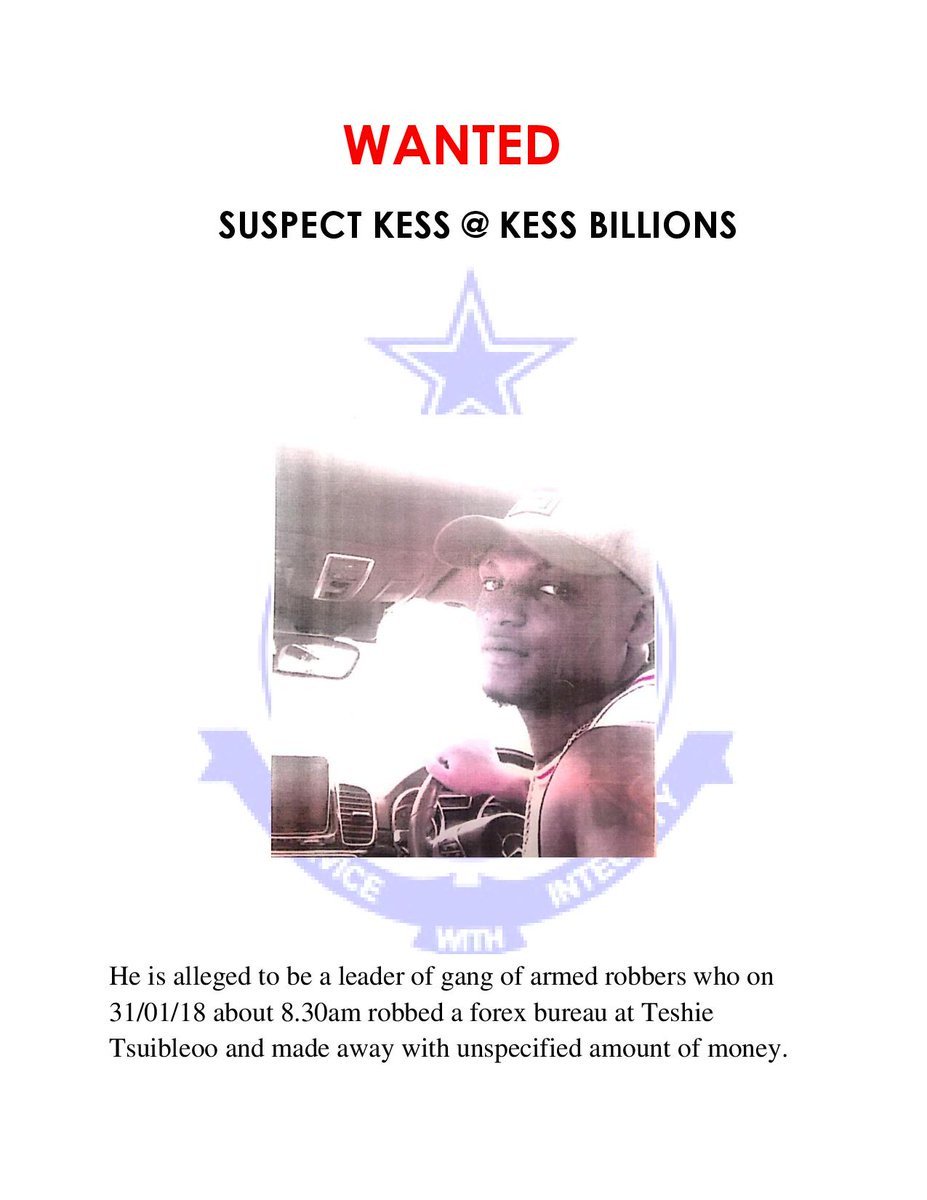 Nigerian national declared wanted for series of robbery attacks in Ghana (Photos)