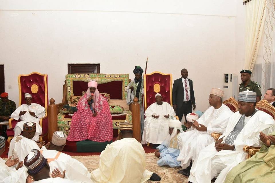 Photos: President Buhari, state governors, Senate President Bukola Saraki, Speaker Yakubu Dogara, others in Kano for Aliko Dangote