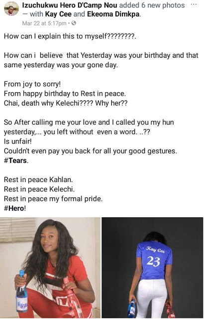 Final year Imo State University student shot dead by unknown man on her 23rd birthday (photos)
