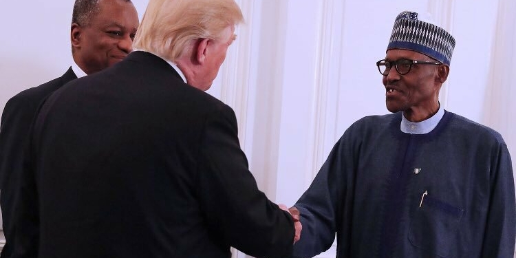 U.S. President, Donald Trump and President Muhammadu buari