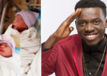 Comedian Akpororo and his twin babies
