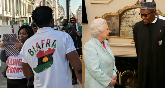 Biafra Agitators protest in London