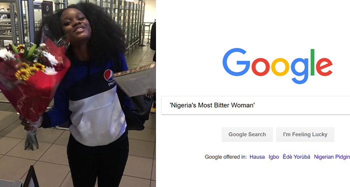 Cee-C on Google search as 'Nigeria's Most Bitter Woman'