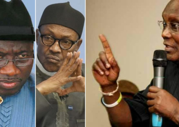 Ex-President goodluck Jonathan, President Muhammadu Buhari, Former VP and 2019 Presidential Aspirant, Atiku Abubakar.