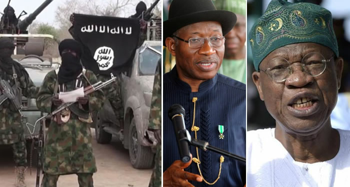 Boko Haram Sect, Ex-President Goodluck Jonathan, Lai Mohammed