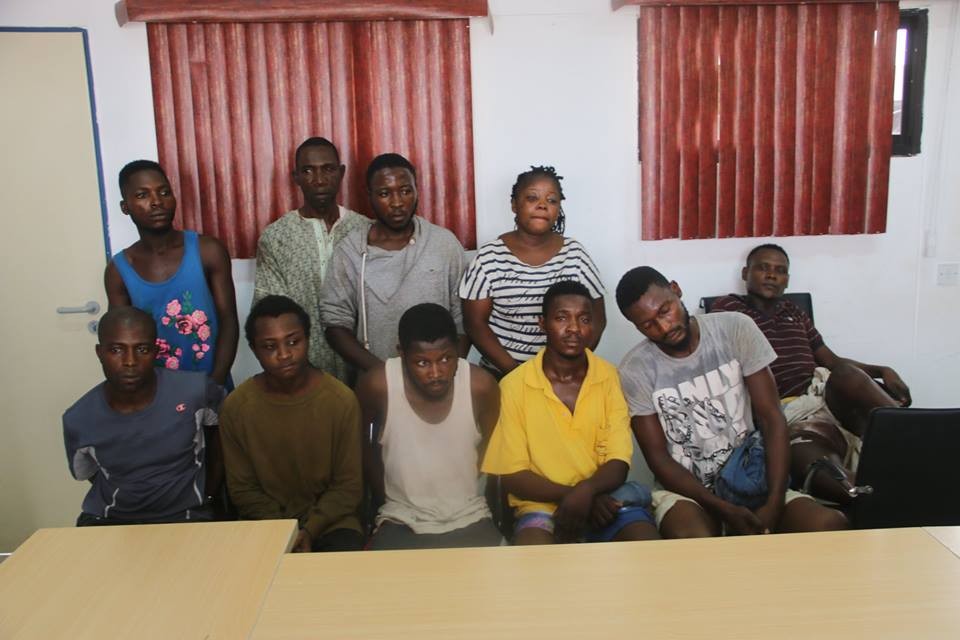 Photos; Police parade rearrested suspected assassins linked to Dino Melaye