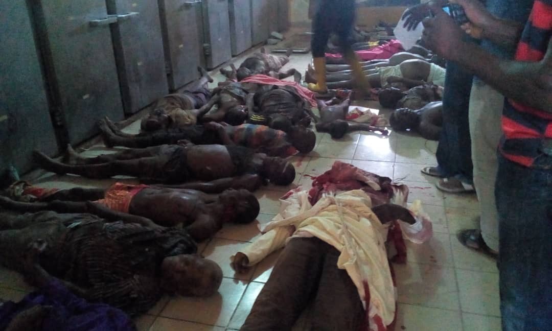 Benue state governor, Samuel Ortom, mourns priests and parishioners killed in today