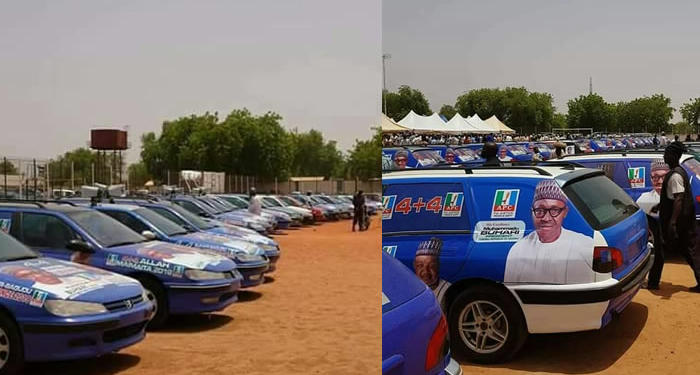 APC members donate 124 vehicles to Kebbi State chapter of the party for Buhari's 2019 elections campaign