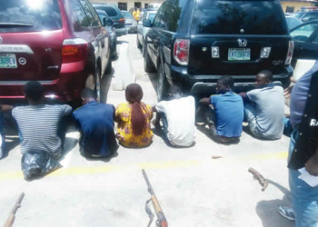The suspects, arrested Eiye Cult members