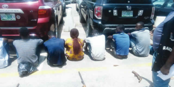 The suspects, arrested Eiye Cult members