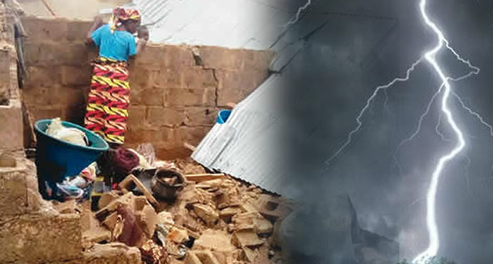 Rainstorm kills five, destroys 700 buildings in Nasarawa