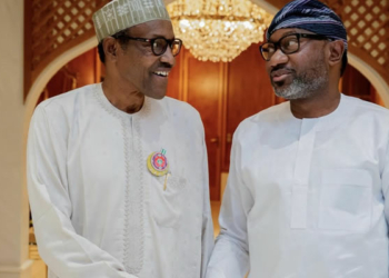 President muhammadu Buhari, Billionaire Femi otedola