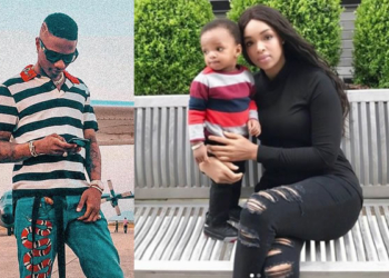 Wizkid, Binta Diamond Diallo and Son