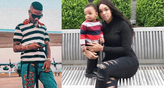 Wizkid, Binta Diamond Diallo and Son