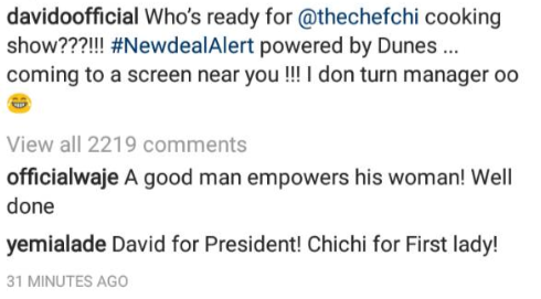 More assurance! Davido secures a cooking show deal for his girlfriend, Chioma