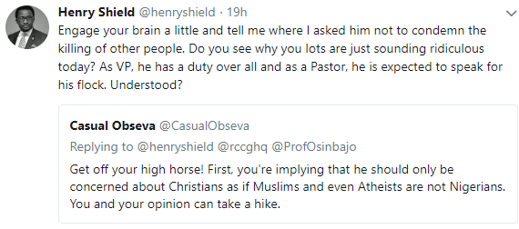 RCCG member petitions Pastor Adeboye, calls for VP Yemi Osinbajo to be removed as a pastor of the church