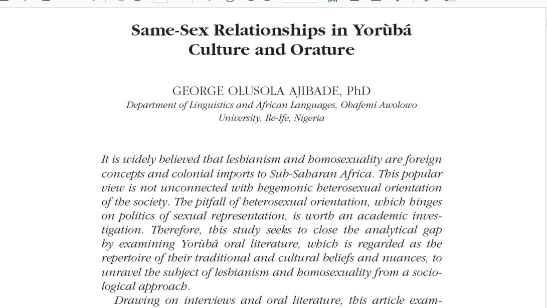 Ghanaian LGBT historian says Homosexuality wasn