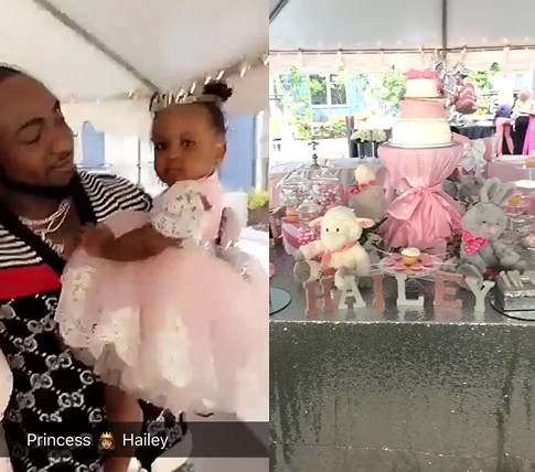 Davido throws 1st birthday party for his daughter, Hailey, in Atlanta (photos)