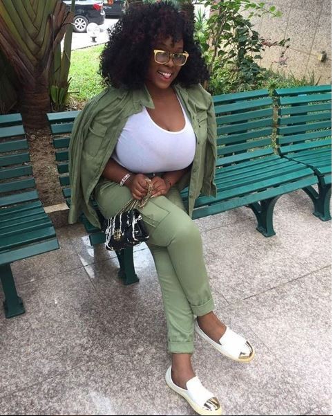 Check out the jaw-dropping boobs on Plus size-model Eva Kiss who recently wrapped up her NYSC programme (Photos)