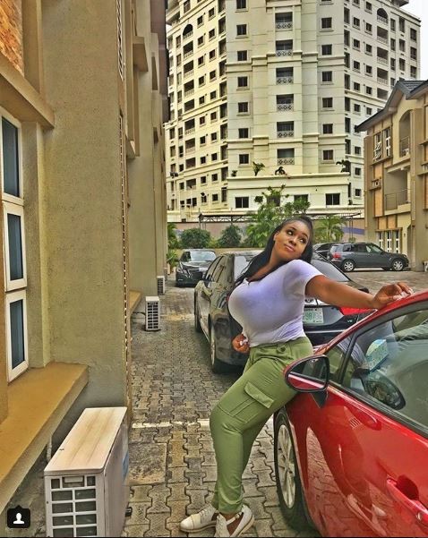 Check out the jaw-dropping boobs on Plus size-model Eva Kiss who recently wrapped up her NYSC programme (Photos)