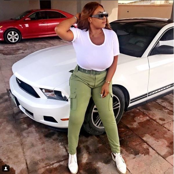 Check out the jaw-dropping boobs on Plus size-model Eva Kiss who recently wrapped up her NYSC programme (Photos)