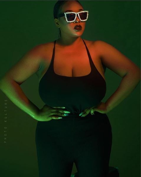 Check out the jaw-dropping boobs on Plus size-model Eva Kiss who recently wrapped up her NYSC programme (Photos)