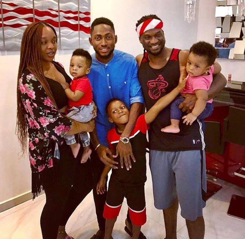 BBN winner Miracle visits Paul Okoye and his family at their home (photo)