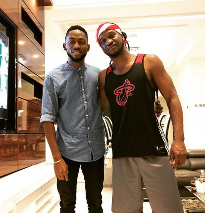 BBN winner Miracle visits Paul Okoye and his family at their home (photo)