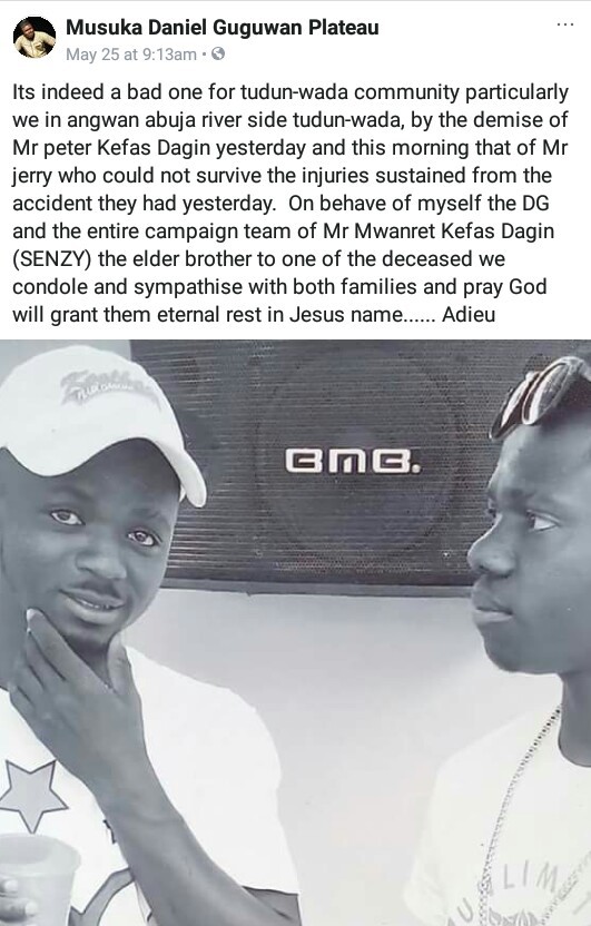 Two youths allegedly killed, others wounded while celebrating release of former Plateau State governor, Jonah Jang