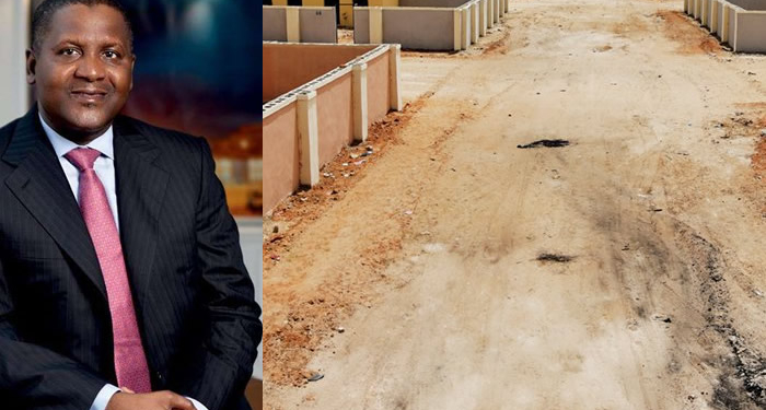 Aliko Dangote, Filed photo of construction project for IDP