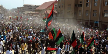 Biafra Agitators in a rally in Eastern part of Nigeria