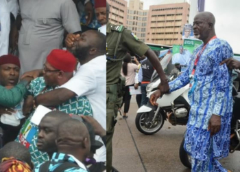 APC members' fight during National convention in ABuja