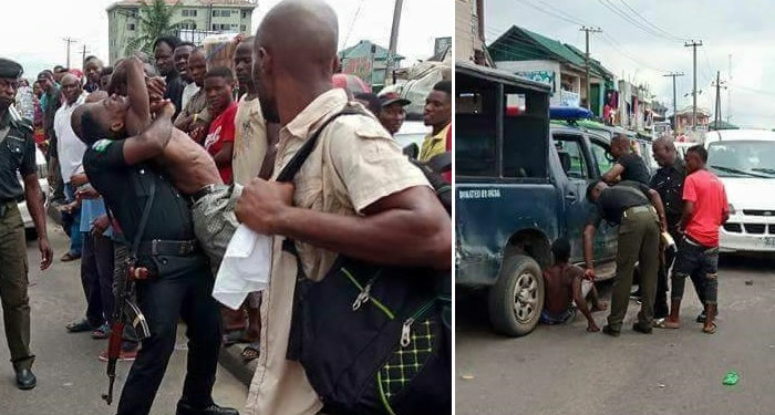 Police officers assault Commercial driver