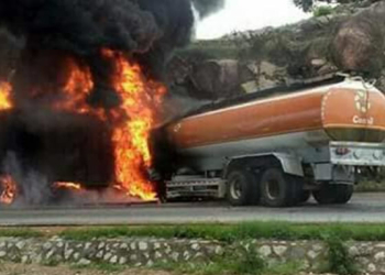 tanker fire accident along Suleja-Minna road