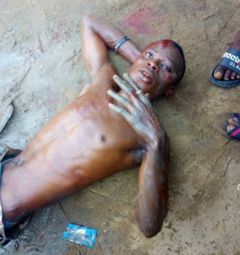 Armed robbers stripped and beaten mercilessly in Rivers (Photos) 