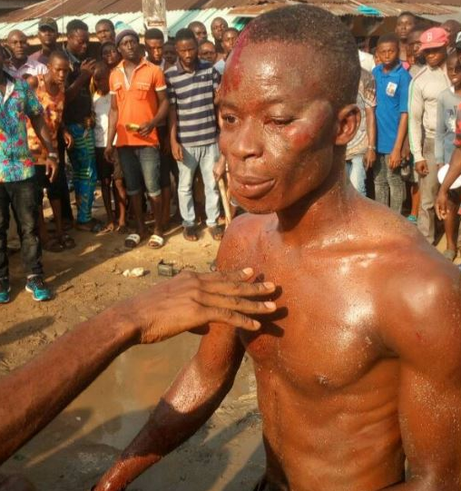 Armed robbers stripped and beaten mercilessly in Rivers (Photos) 