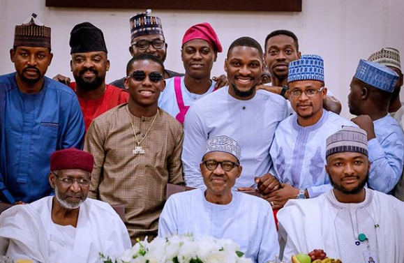 Photos: President Buhari breaks Ramadan fast with Tobi Bakre, Sound Sultan, Tania Omotayo, Kunle Afolayan, others