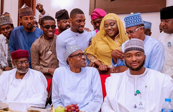 Photos: President Buhari breaks Ramadan fast with Tobi Bakre, Sound Sultan, Tania Omotayo, Kunle Afolayan, others