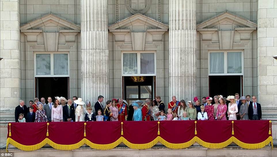 Meghan makes her first balcony appearance at Buckingham Palace as she joins the Queen to celebrate her official 92nd birthday (Photos)
