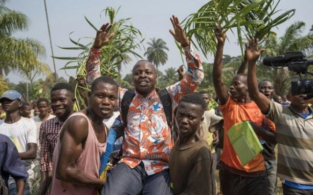 Photos: Jubilation in Congo as Catholic priest infected with Ebola survives