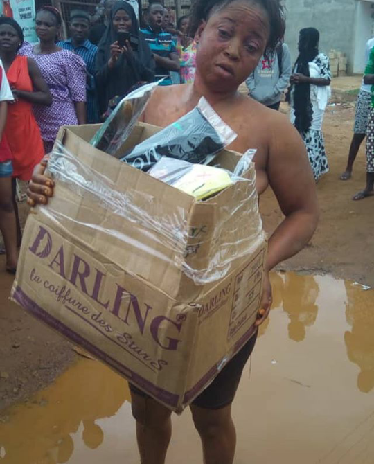 Outrage as woman is stripped, paraded, and made to roll in muddied water for stealing hair extensions