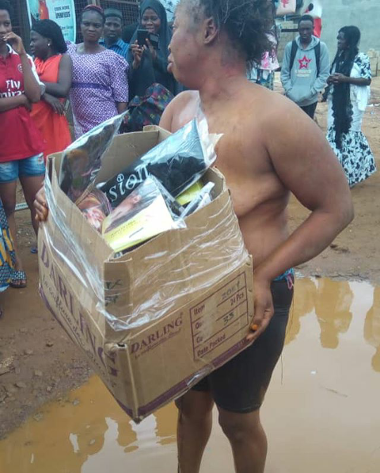 Outrage as woman is stripped, paraded, and made to roll in muddied water for stealing hair extensions
